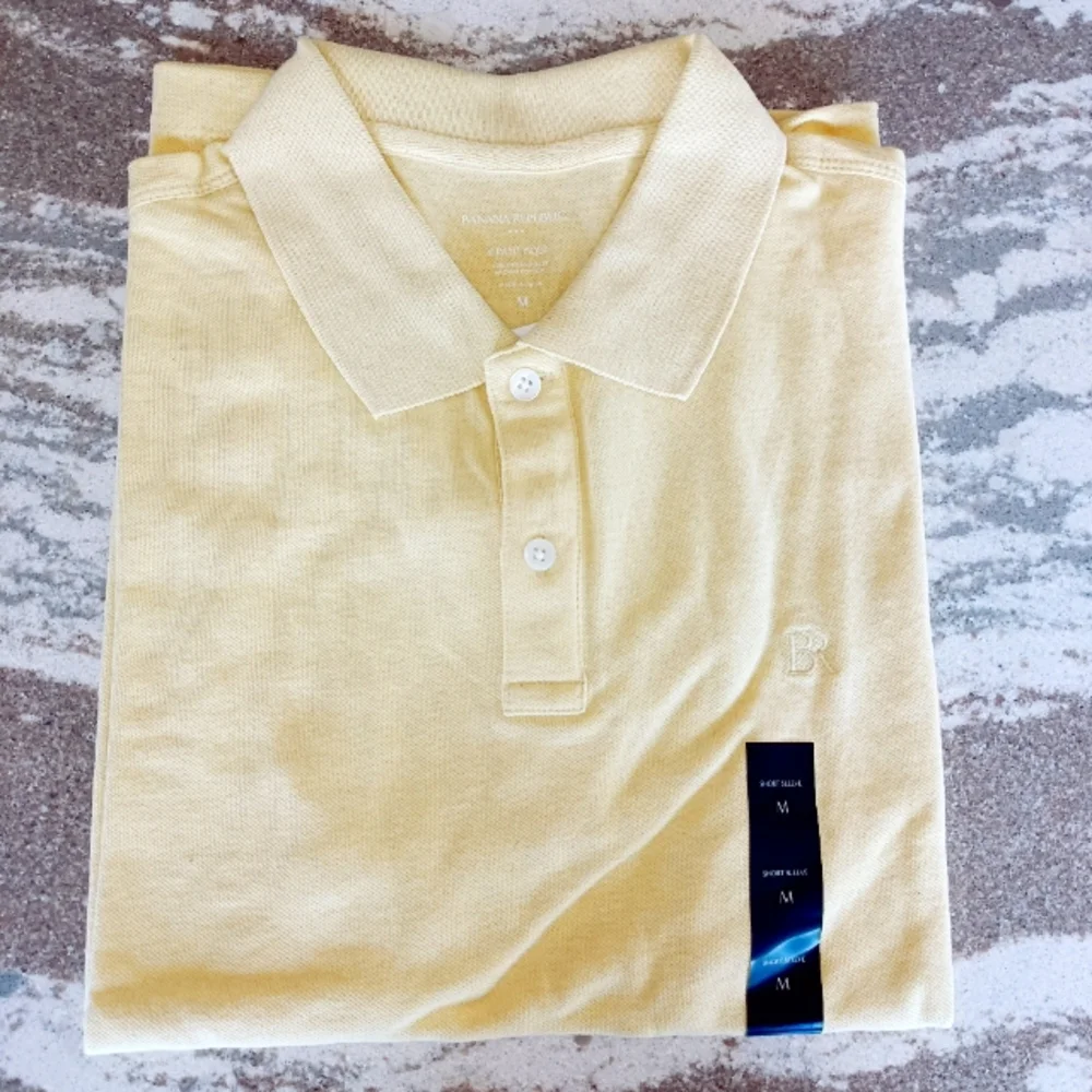Banana Republic Men's Monogram Pique Polo New Size Medium